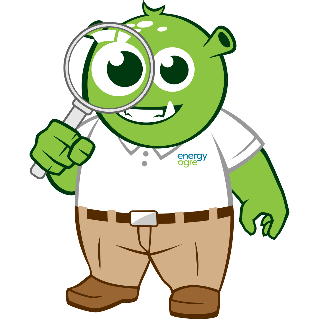 Illustration of Max holding a magnifying glass and examining something closely.